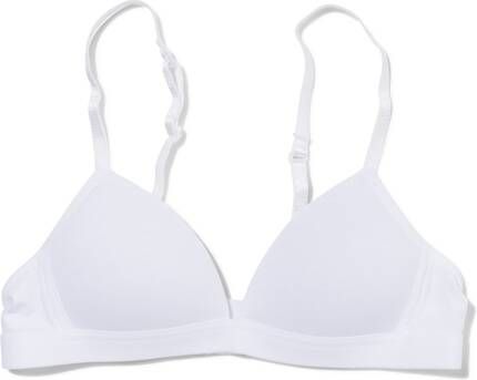 HEMA Tiener Bh Voorgevormd Zonder Beugel AA A Wit(wit )