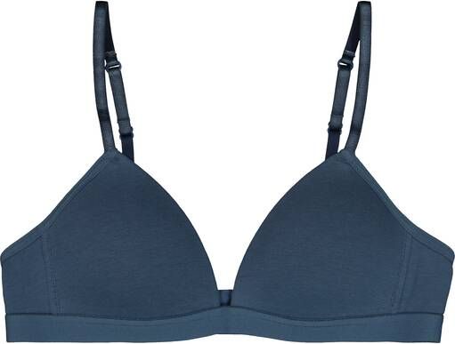 HEMA Voorgevormde Tiener Bh Zonder Beugel Blauw(blauw )