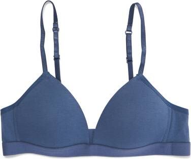 HEMA Voorgevormde Tiener Bh Zonder Beugel Blauw(blauw )