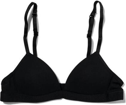 HEMA Voorgevormde Tiener Bh Zonder Beugel Zwart(zwart )