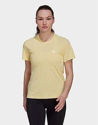 Adidas Run It Running T shirt Almost Yellow Dames