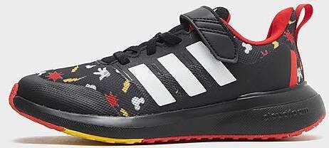 Adidas x Disney FortaRun 2.0 Mickey Cloudfoam Sport Running Schoenen met Elastische Veters en Klittenband Core Black/Bold Gold/Better Scarlet