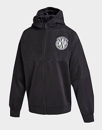 DKNY Poly Full Zip Hoodie Black Kind