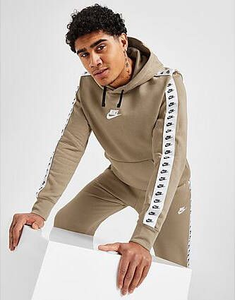 Nike Zeus Tape Hoodie Brown Heren