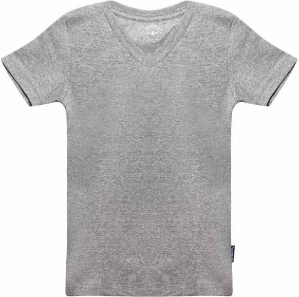 Claesens ! Jongens Shirt Korte Mouw -- Grijs Katoen/lycra
