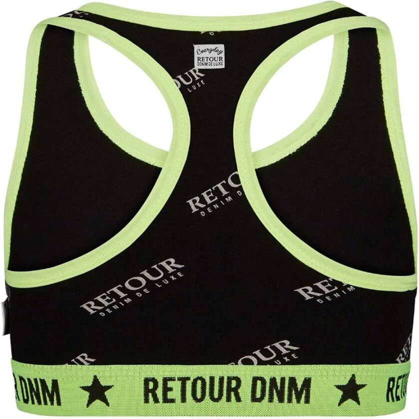 Retour Denim ! Meisjes Top Maat 92 Zwart Katoen/elasthan