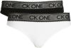 Calvin Klein Bikinibroekje met kanten band en ck one opschrift rondom(set, 2 stuks, Set van 2 ) online kopen
