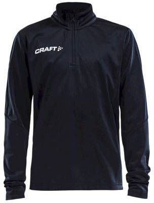 Craft Progress halfzip longsleeve T-shirt kids Zwart