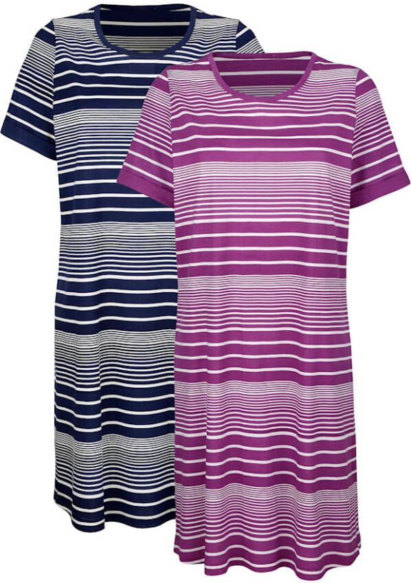 Blue Moon Nachthemden Marine/Fuchsia