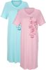Harmony Nachthemden per 2 stuks in bicolor Aqua/Roze online kopen