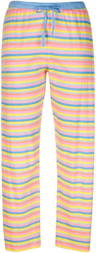 harmony Pyjama's per 2 stuks met effen shirt Mintgroen/Roze