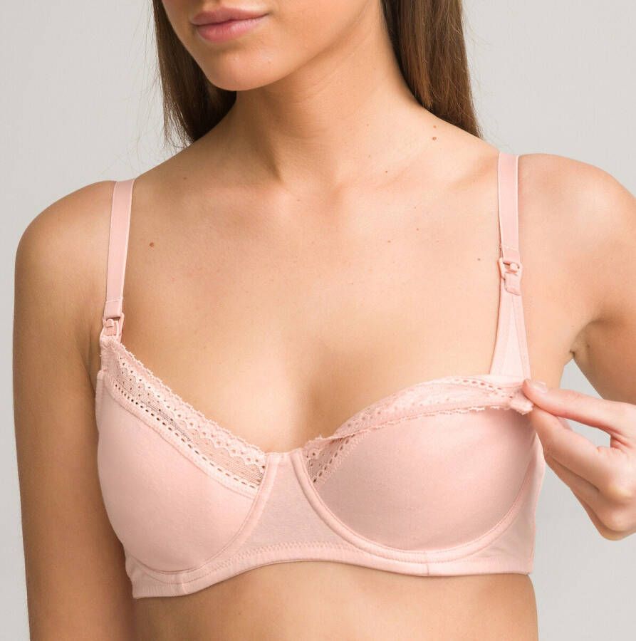 LA REDOUTE COLLECTIONS Omsluitende voedingsbeha in katoen