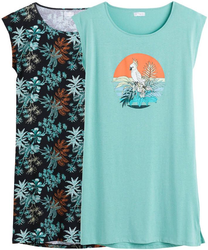 LA REDOUTE COLLECTIONS Set van 2 nachthemden