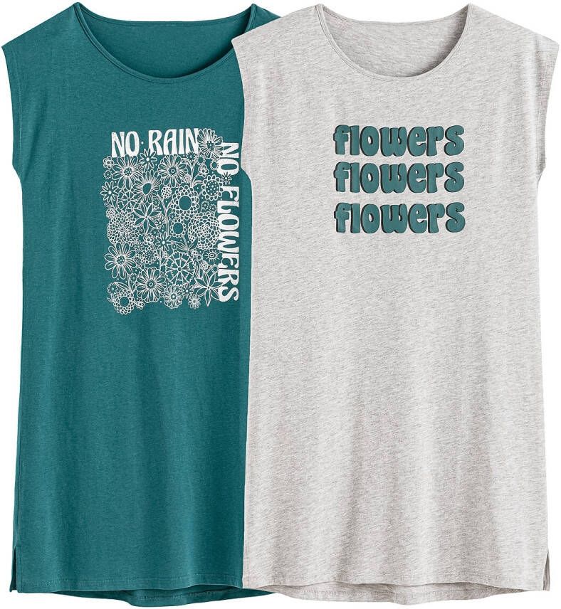 LA REDOUTE COLLECTIONS Set van 2 nachthemden