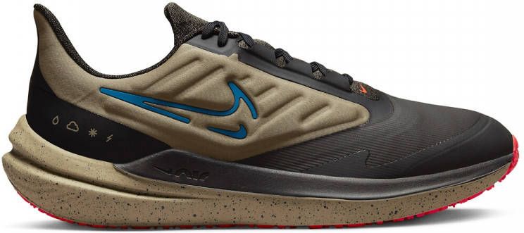Nike Air Winflo 9 Shield Weerbestendige hardloopschoenen voor heren(straat) Bruin