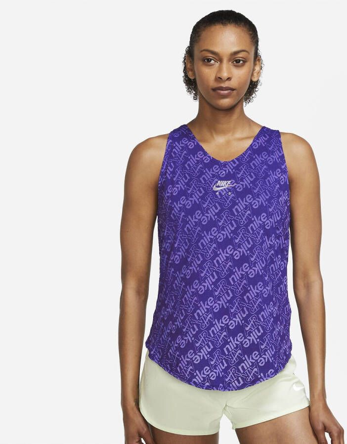 Nike Air Hardloopshirt Dri FIT Paars Vrouw