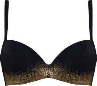 Marlies Dekkers Ishtar Push Up | Wired Padded Black And Egyptian Gold 70d