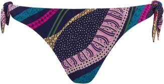 marlies | dekkers Lotus brazilian bikinislip met print en gestrikt detail