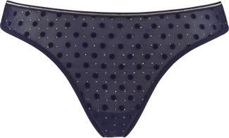 Marlies Dekkers Petit Point Butterfly String | Evening Blue And Gold