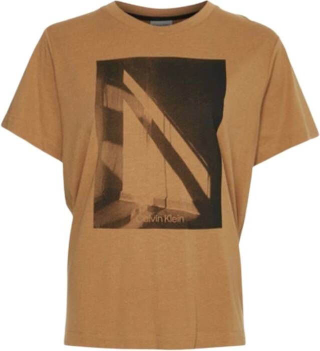 Calvin Klein T shirts , Bruin, Heren