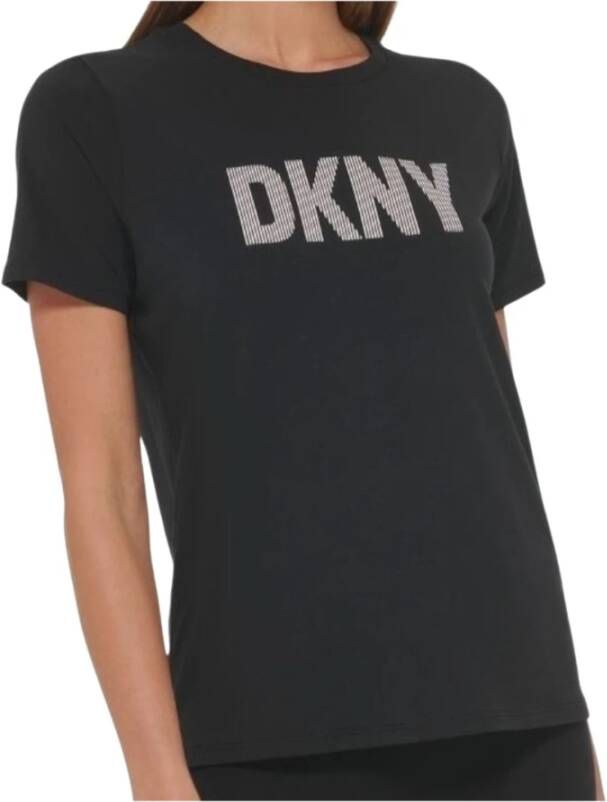 DKNY T shirts en polos zwart , Zwart, Dames