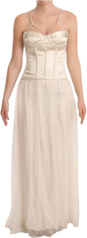 Dolce & Gabbana Maxi kleedjes Wit Dames