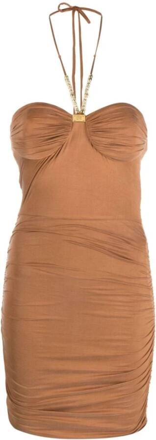 Elisabetta Franchi Feestjurk voor gelegenheid , Bruin, Dames