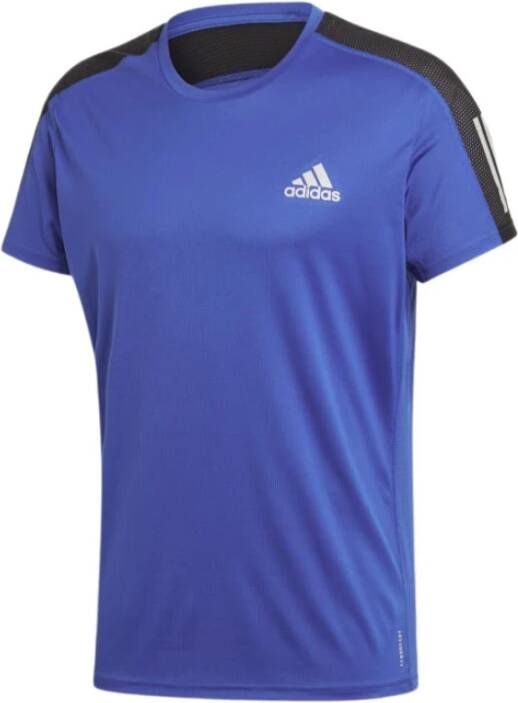 Adidas Performance Own The Run hardloop T shirt kobaltblauw/zilver