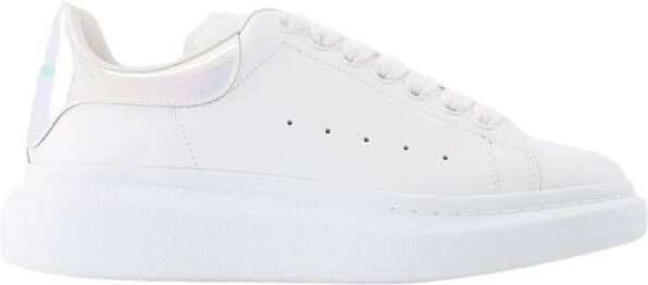 alexander mcqueen Witte en iriserende leer over extra grote sneakers , Wit, Heren