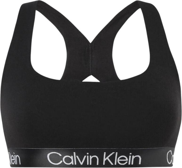 Calvin klein Onbeklede bralette Jeans, Zwart, Dames