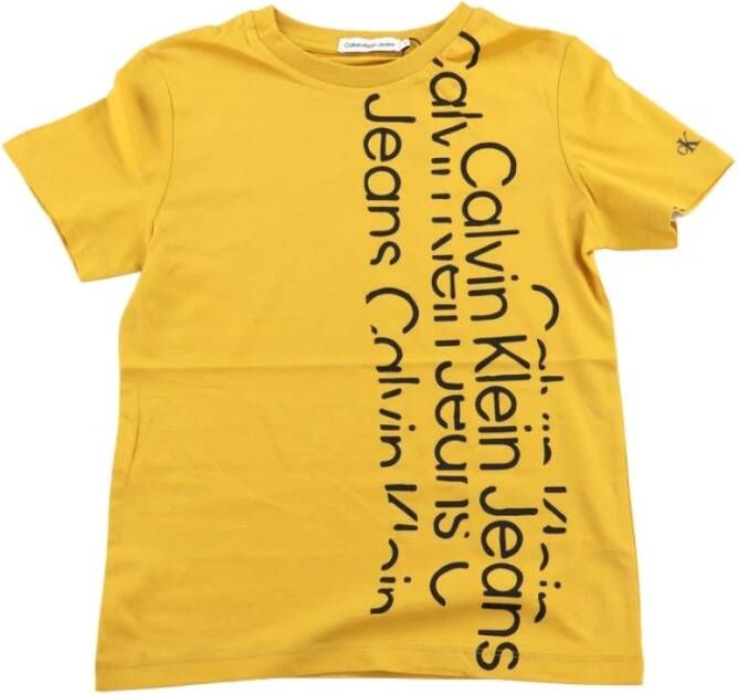 Calvin klein Jeans T shirts Geel Heren
