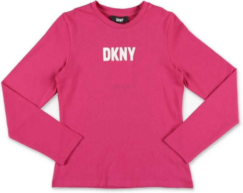 DKNY T shirt Fucsia in Jersey di Cotone | Fuchsia katoentrui T shirt , Paars, Unisex