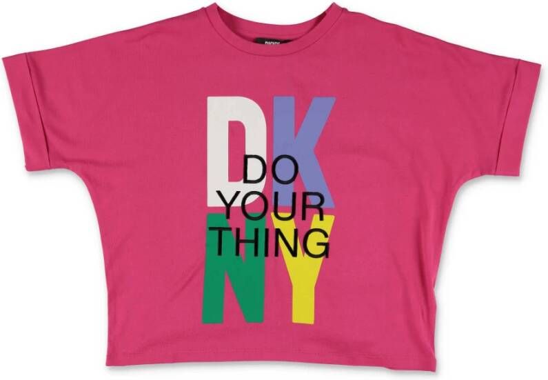 DKNY T shirts Roze Dames