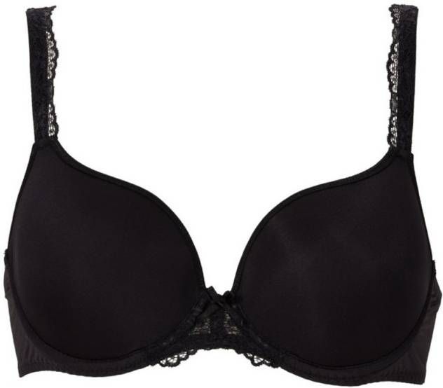 Lingadore Daily Lace Uni Fit T Shirt BH , Zwart, Dames