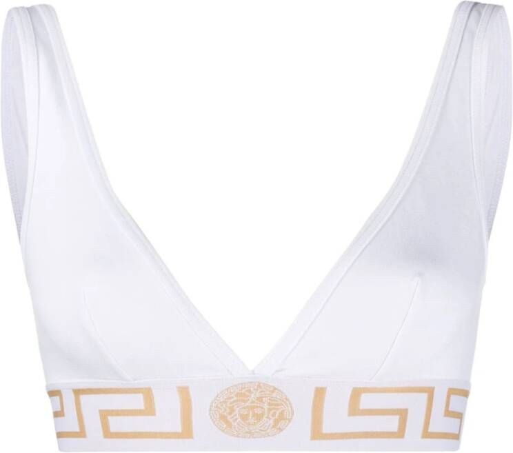 Versace Greek Border Bratte , Wit, Dames
