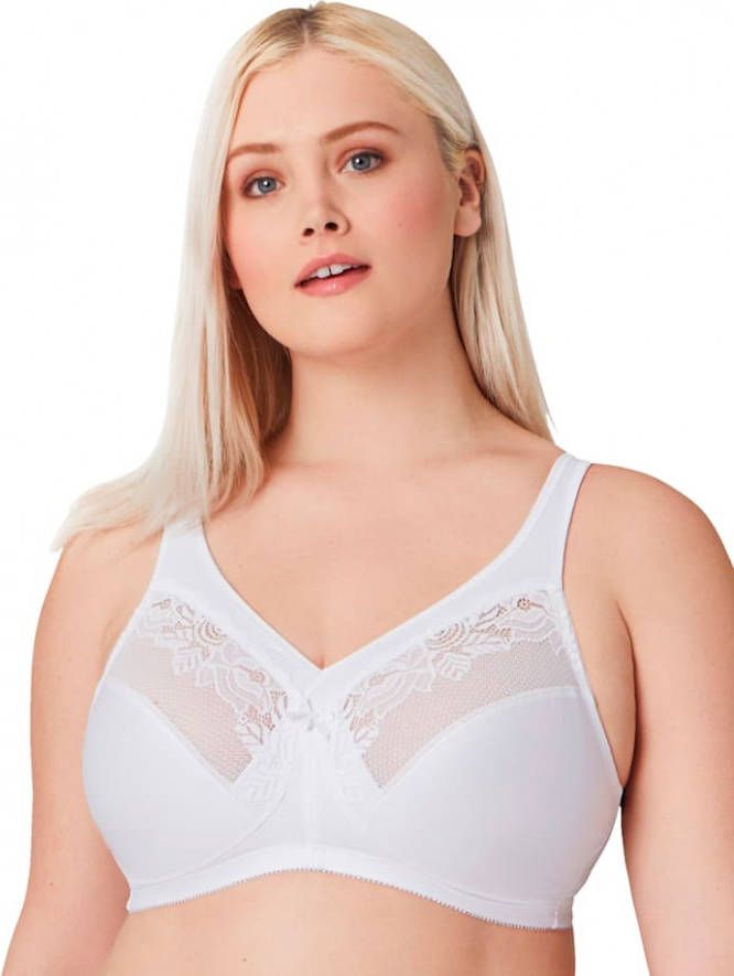 Glamorise Minimizer bh zonder beugels Wit