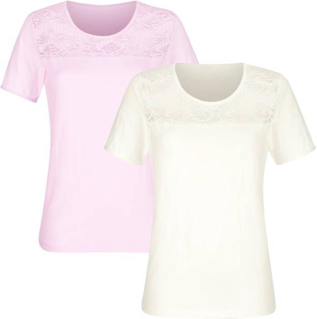 harmony Shirts per 2 stuks 1x champagne/1x roze