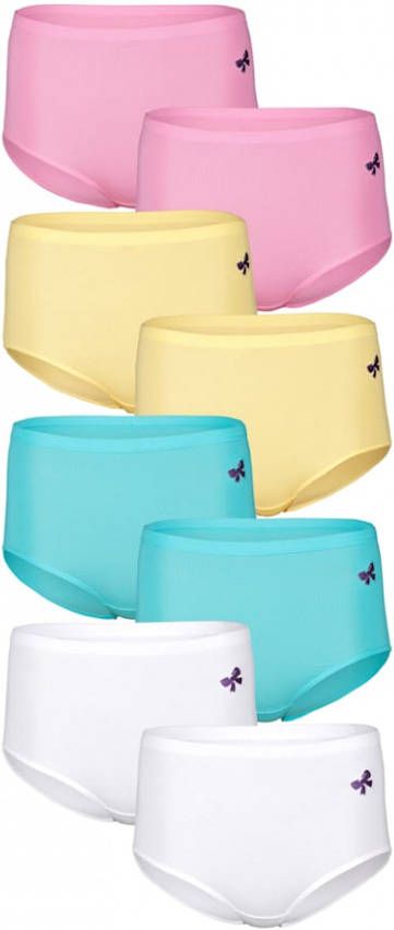 harmony Tailleslip met extra hoge band 2x roze/2x geel/2x turquoise/2x wit