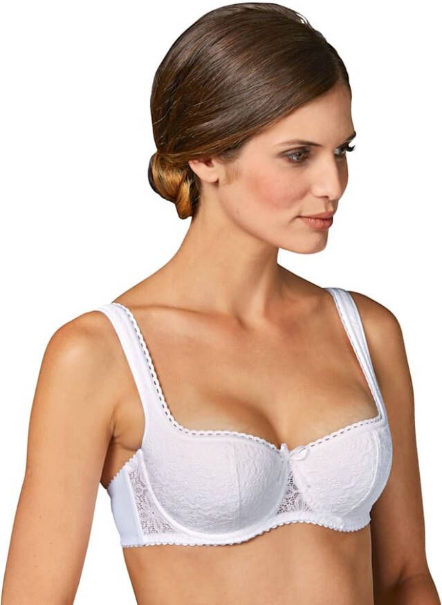 Susa Beugel bh in balconettemodel Wit