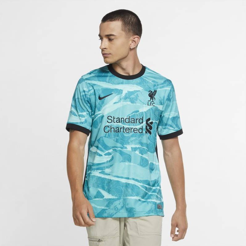 Nike Liverpool FC 2020/21 Stadium Uit Voetbalshirt voor heren Groen