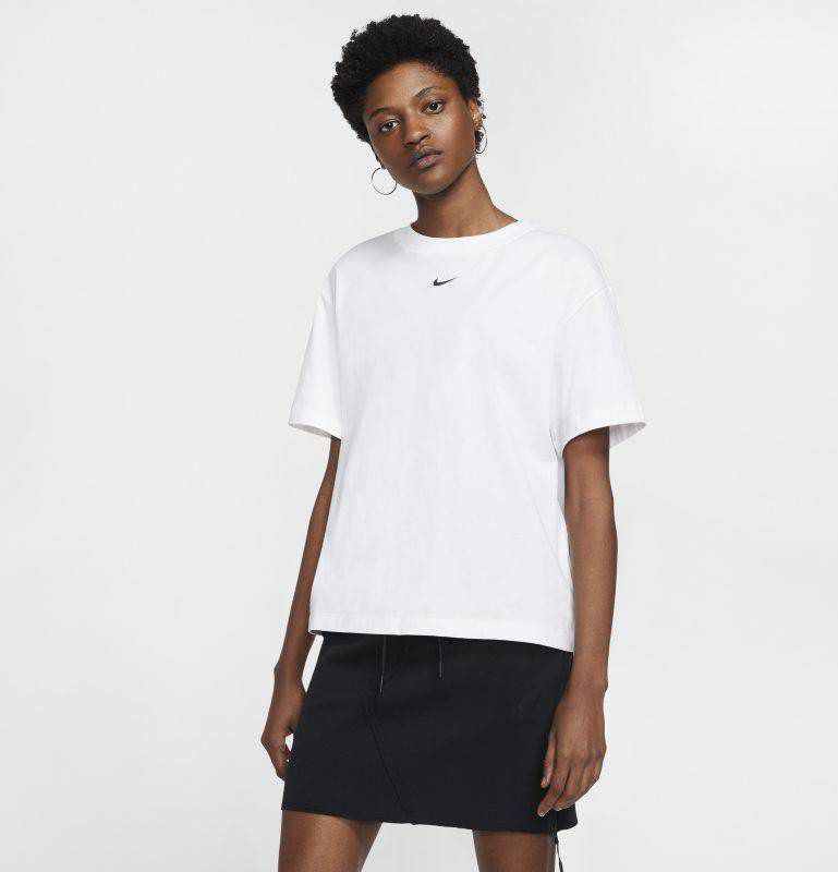 Nike Sportswear Essentials Dames T Shirts White 100% Katoen