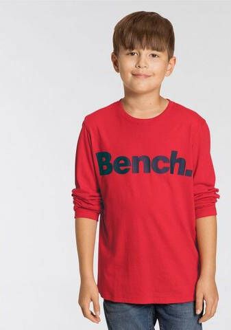 Bench. Shirt met lange mouwen Basic in gemêleerde look
