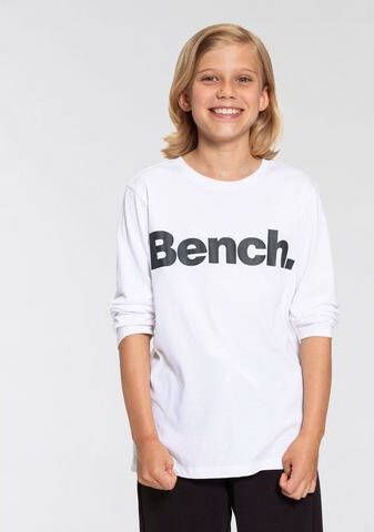 Bench. Shirt met lange mouwen Basic met print in contrastkleur