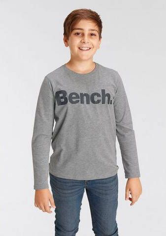 Bench. Shirt met lange mouwen Basic met print in kleur