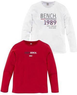 Bench. Shirt met lange mouwen(set, 2 delig, 2 shirts )