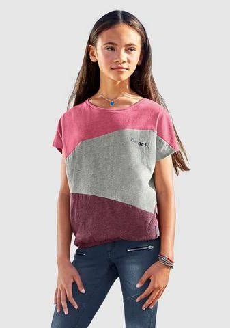 Bench. T shirt met modieuze inzetten