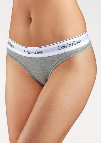 Calvin Klein Underwear Modern Cotton String Dames Grey/White Dames