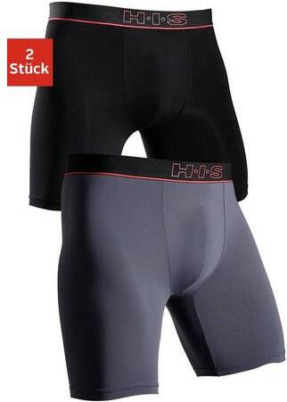 H.I.S Functionele boxershort met lange pijpen in zachte microvezelkwaliteit ideaal voor sport en trekking(set, 2 stuks )
