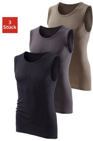 H.I.S Muscle shirt zonder zijnaden optimale pasvorm(3 delig )