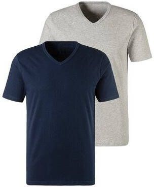 H.I.S Shirt voor eronder met v hals en klein logo(2 stuks )